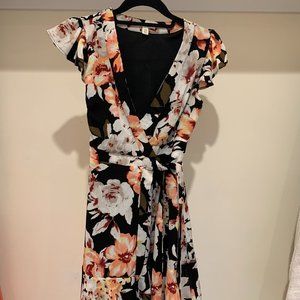 Floral Wrap Dress